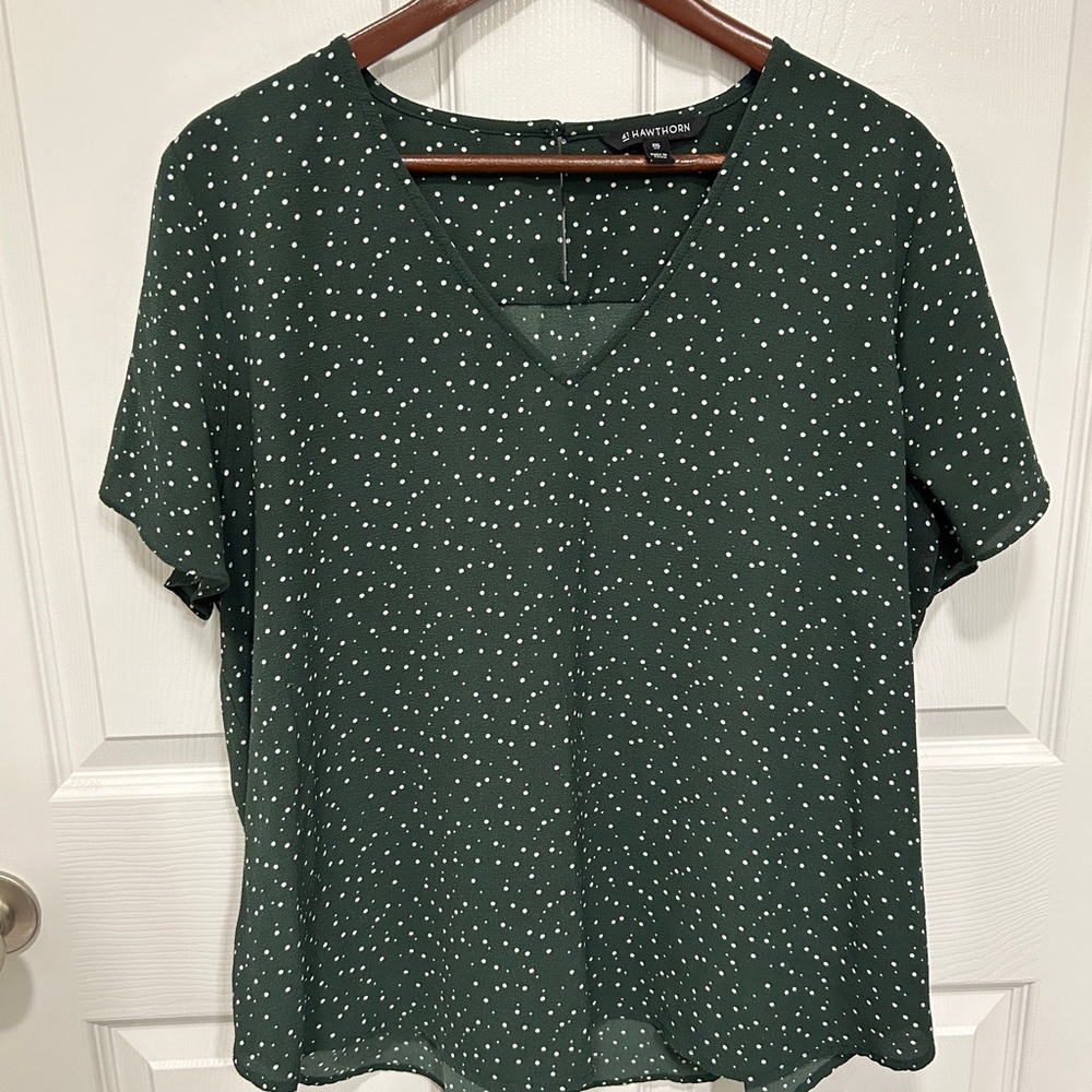 41 Hawthorn Zari V-Neck Flutter Sleeve Blouse